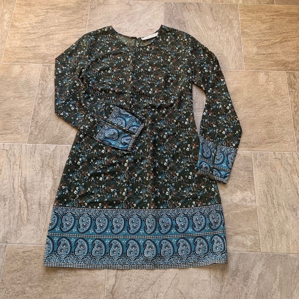 Paisley Green Tunic Dress